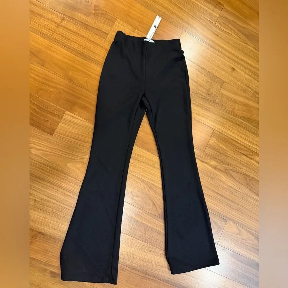 Mustard Seed womens Black Flared trousers Size S NWT